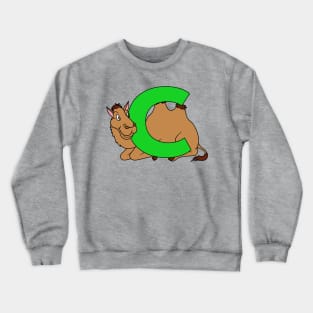 Letter C with Camel Crewneck Sweatshirt